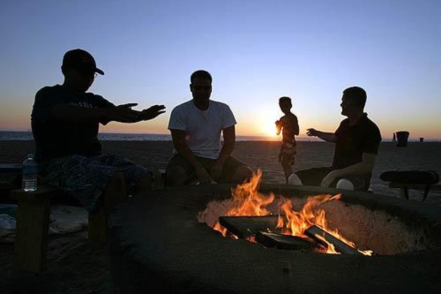 Beach bonfires dwindle but glow in memory Los Angeles Times